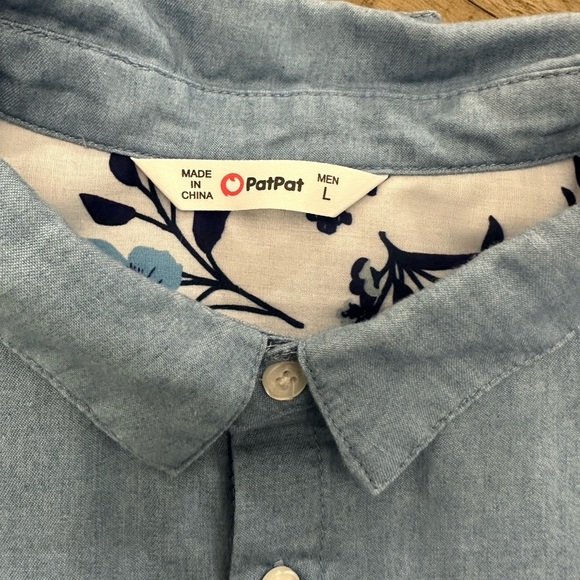 Men’s casual Button Down DShirt Size Large - Picture 4 of 5